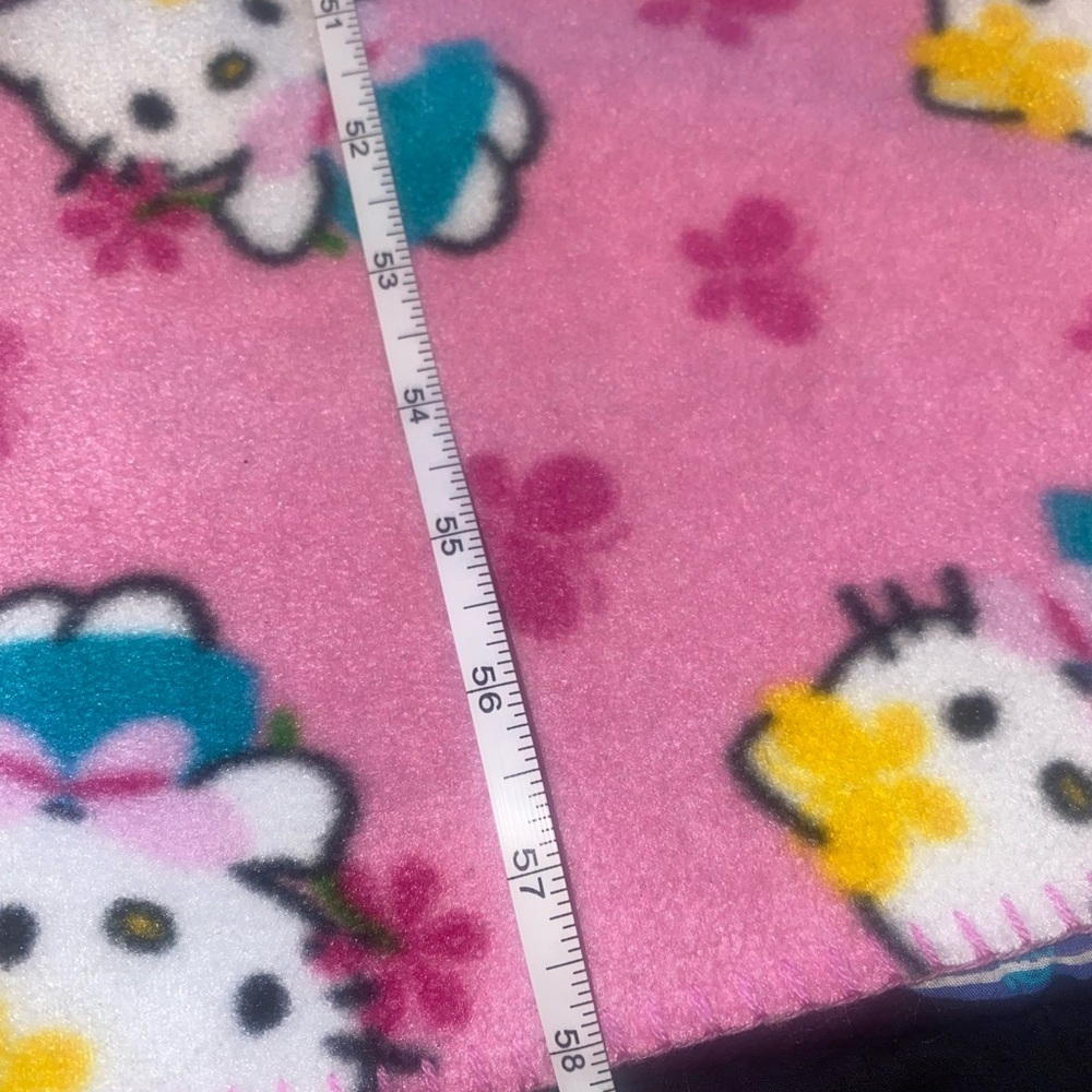 vintage y2k sanrio pink hello kitty fleece blanket from 2003🩷 - Picture 4 of 7